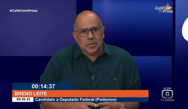 Candidato a Deputado Federal, Doutor Breno Leite (PODEMOS), é um dos mais lembrados pelos eleitores em pesquisa da Gazeta/Voga